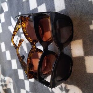 Frienda Vintage Cat Eye Retro Butterfly Eyewear Sunglasses Set of 3 Pair…